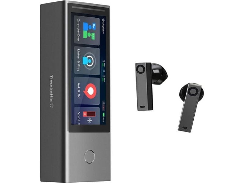 TimeKettle Übersetzer X1 AI 40 Sprachen und 93 Dialekte Echtzeit Sprachübersetzer mit Online und Offline Modus