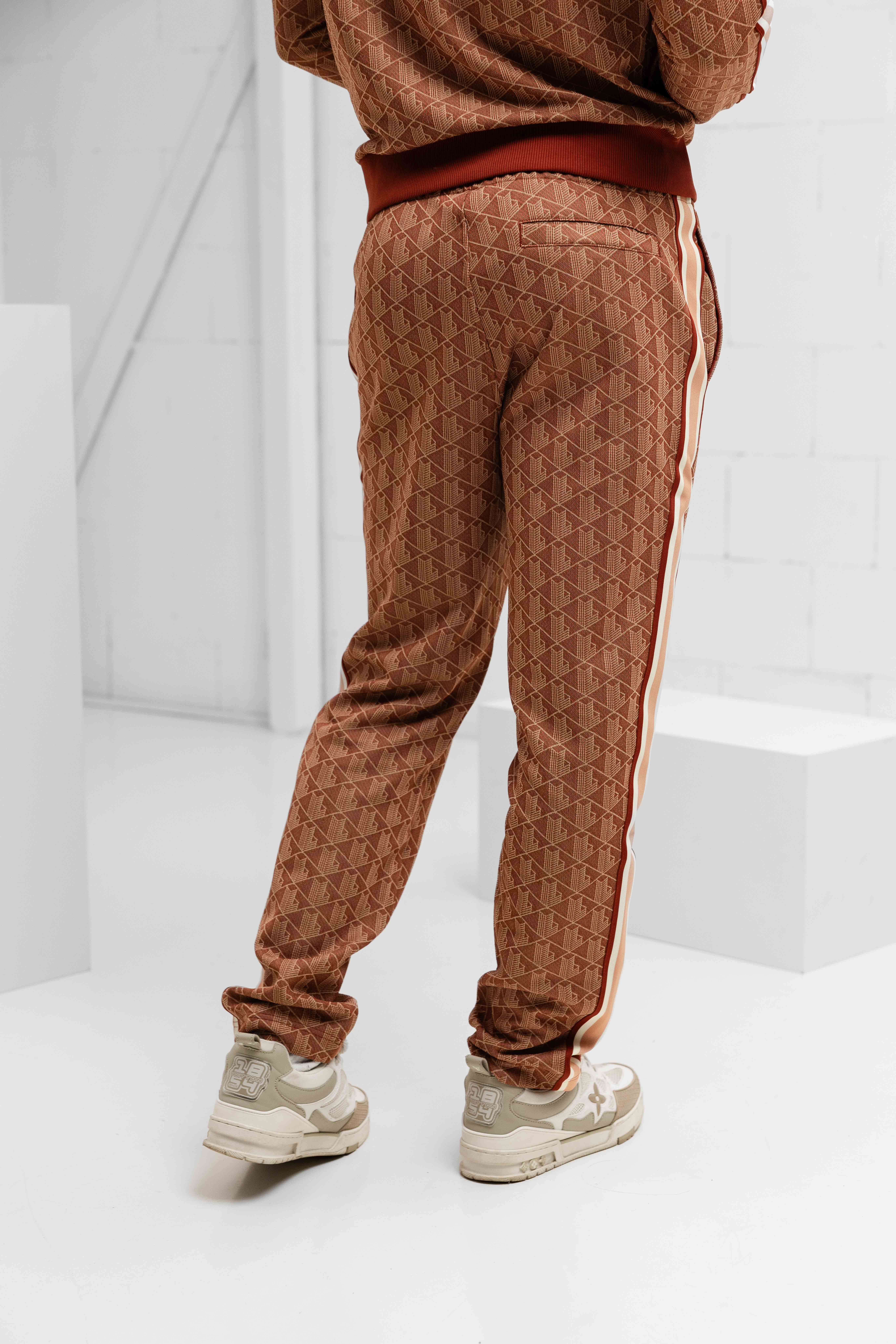 Lacoste Paris Jacquard Trainingspak Heren Bruin