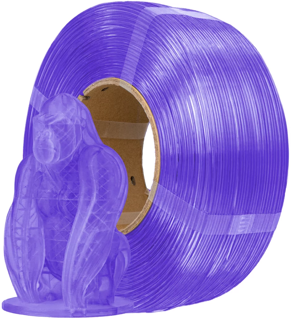 AzureFilm  PETG Hyper Speed Refill Purple Transparent, 1,75 mm / 1000 g    Universal Filament ohne Spule