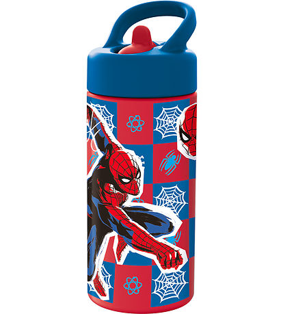 Spiderman Drikkedunk - 410 ml - R?d/Bl?