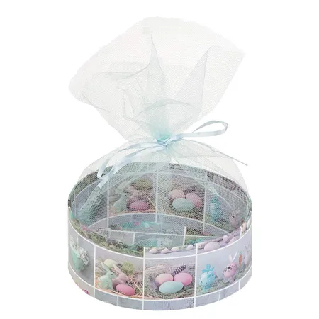Idena Osterkorb FSC-Mix mit Netz 14 x11 x 6cm