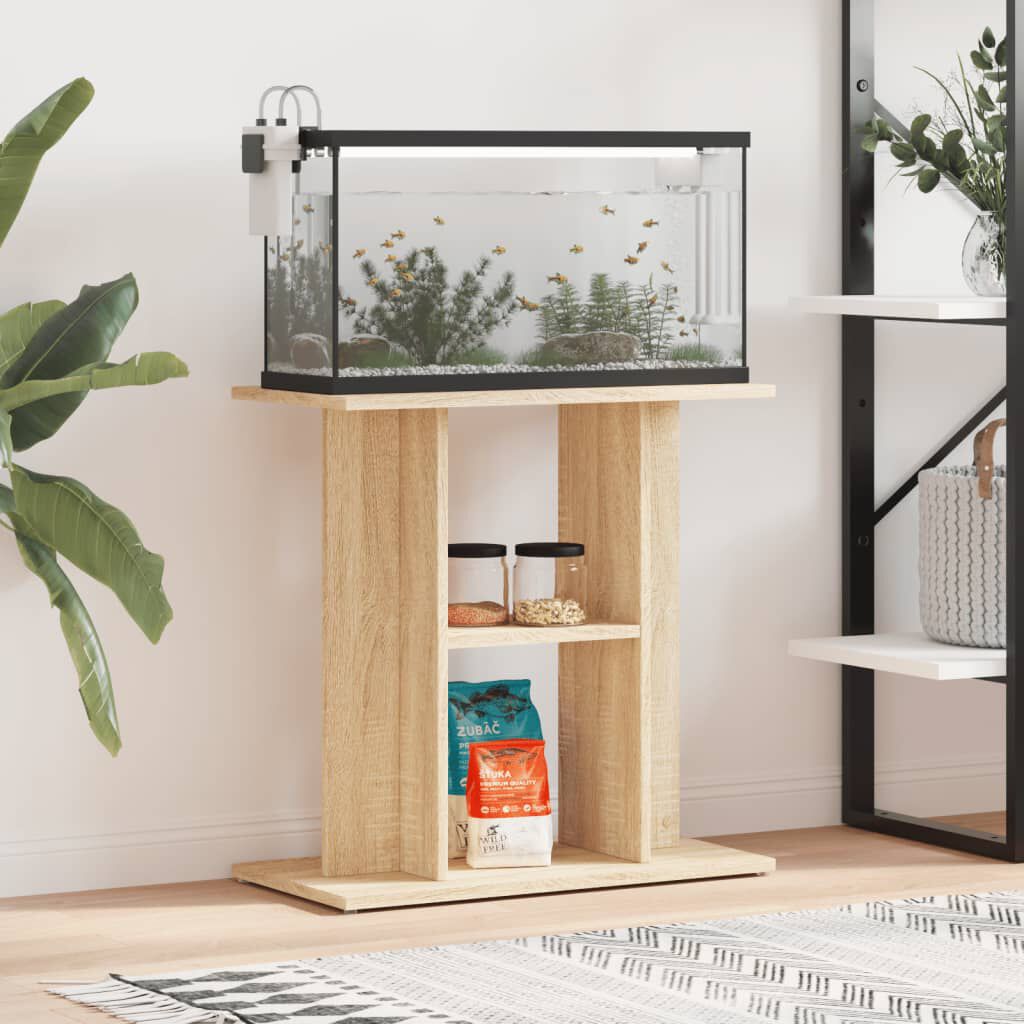vidaXL Aquariumkast, Sonoma Eiken, 60x30x60 cm