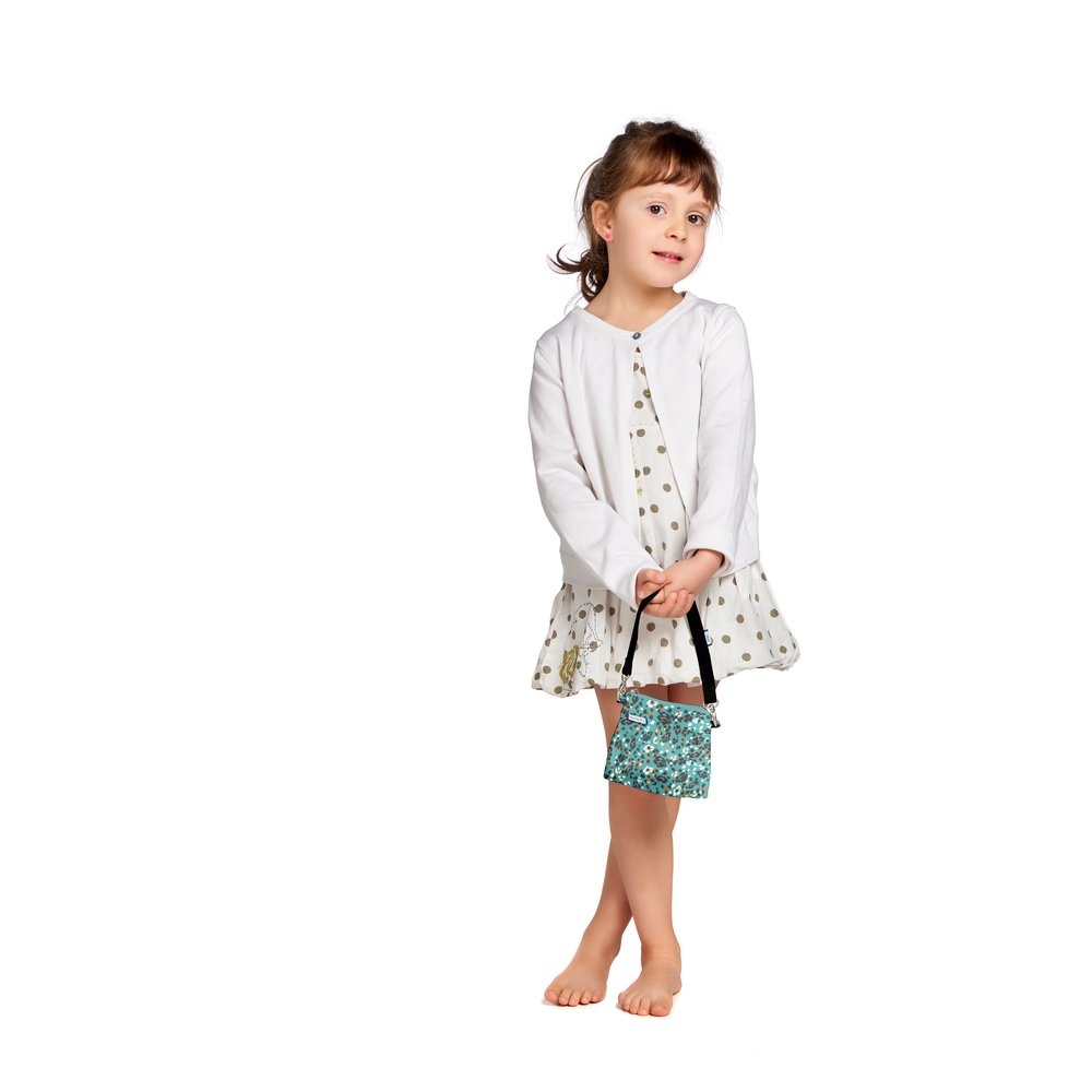Mini Pochette Plissée Panthère Jade
