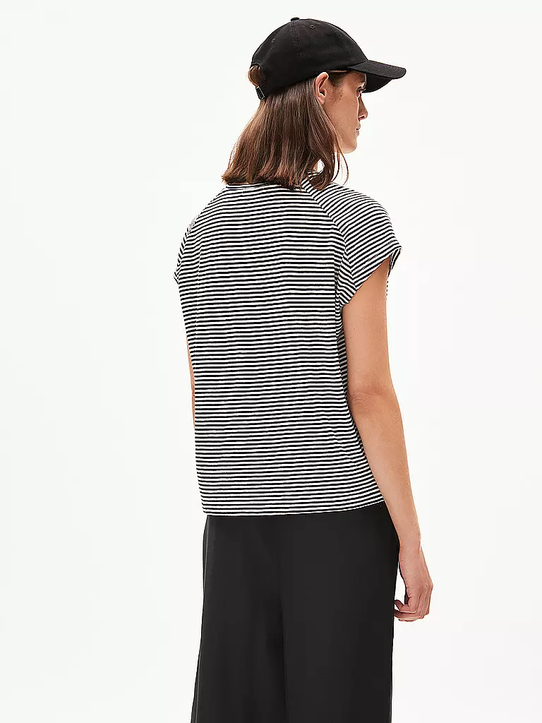 ARMEDANGELS T-Shirt ONELIAA LOVELY STRIPES schwarz