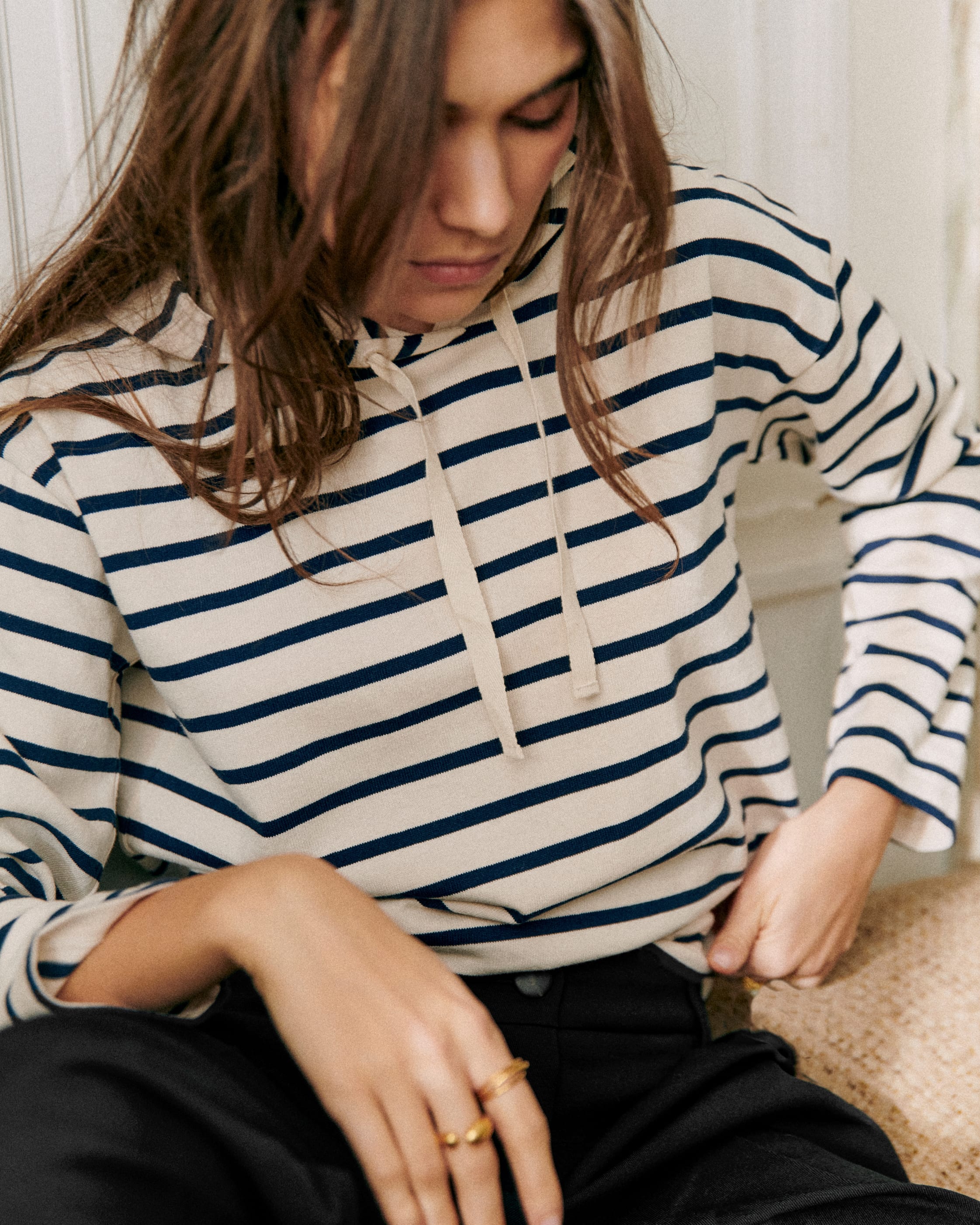 Sweat-Shirt Jonas - Ecru / Marine - E-SHOP/SWEATS & MARINIÈRES Sweats 5905742