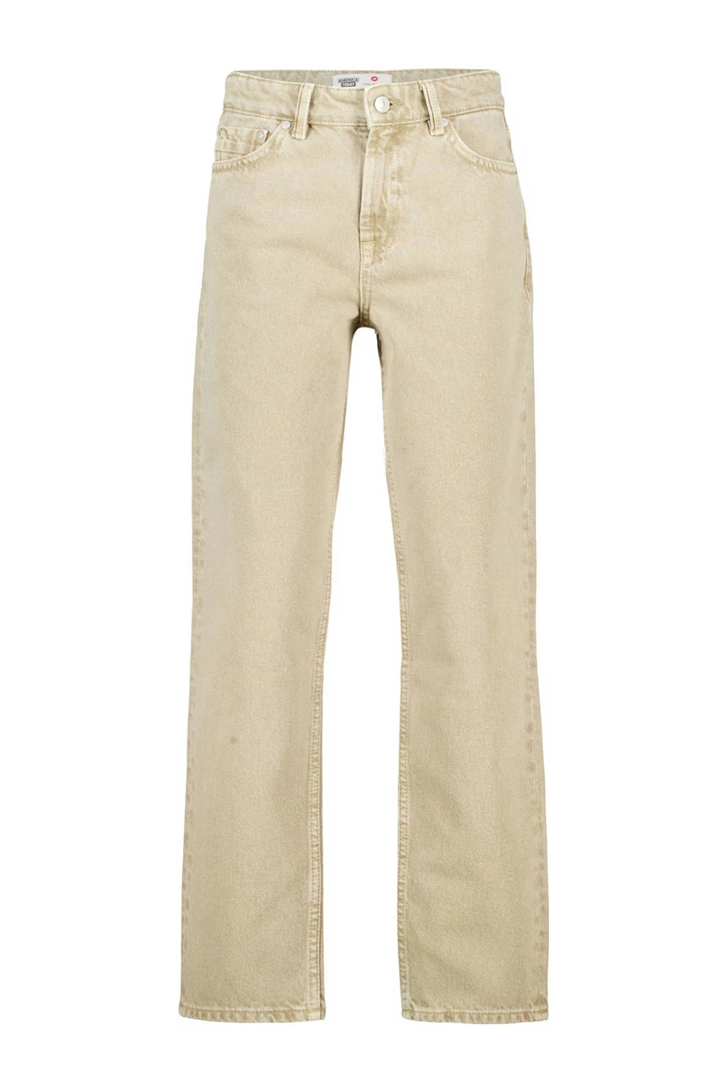 America Today relaxed  waist loose fit jeans beige