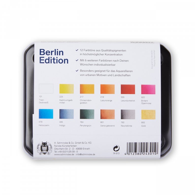 Schmincke Aquarellfarbe Horadam Berlin Edition