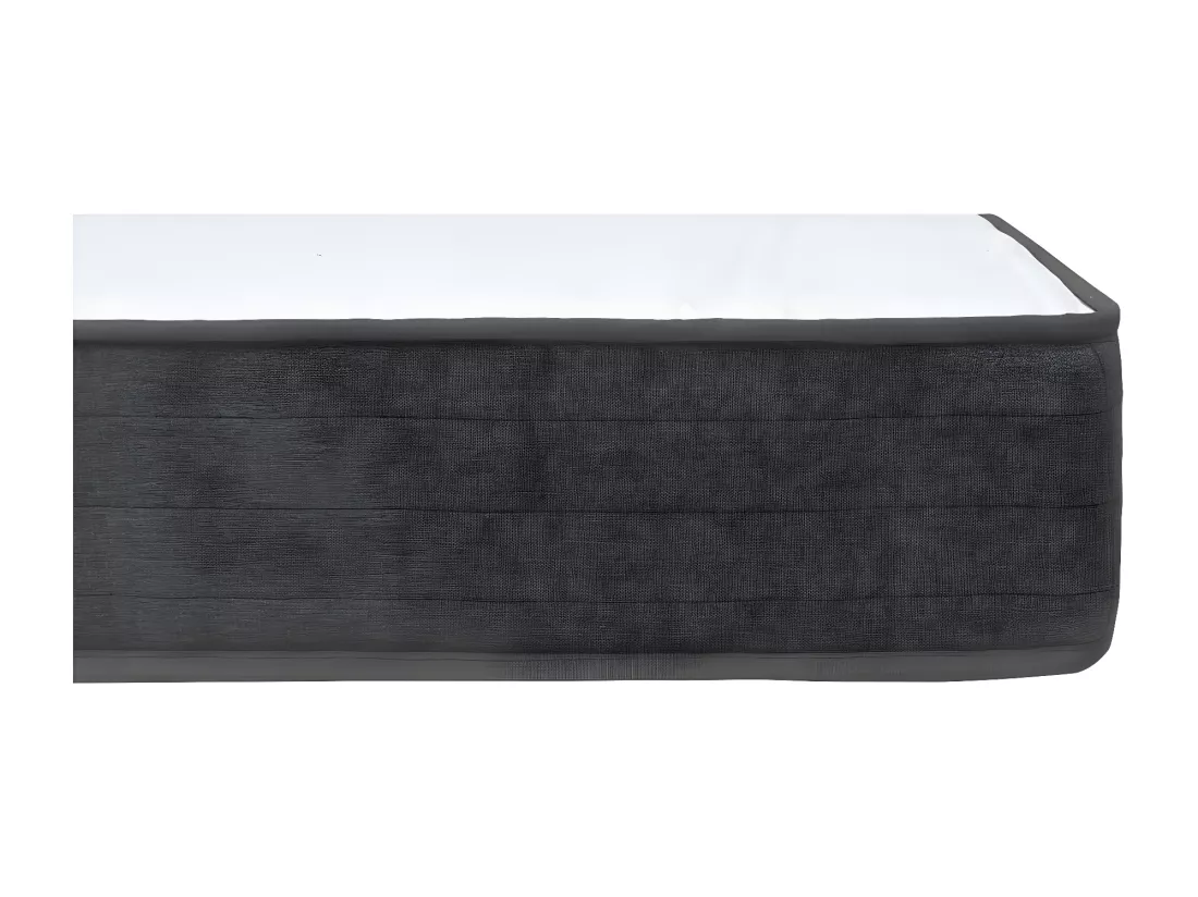 Sommier tapissier Gris foncé Tissu 160x200 cm