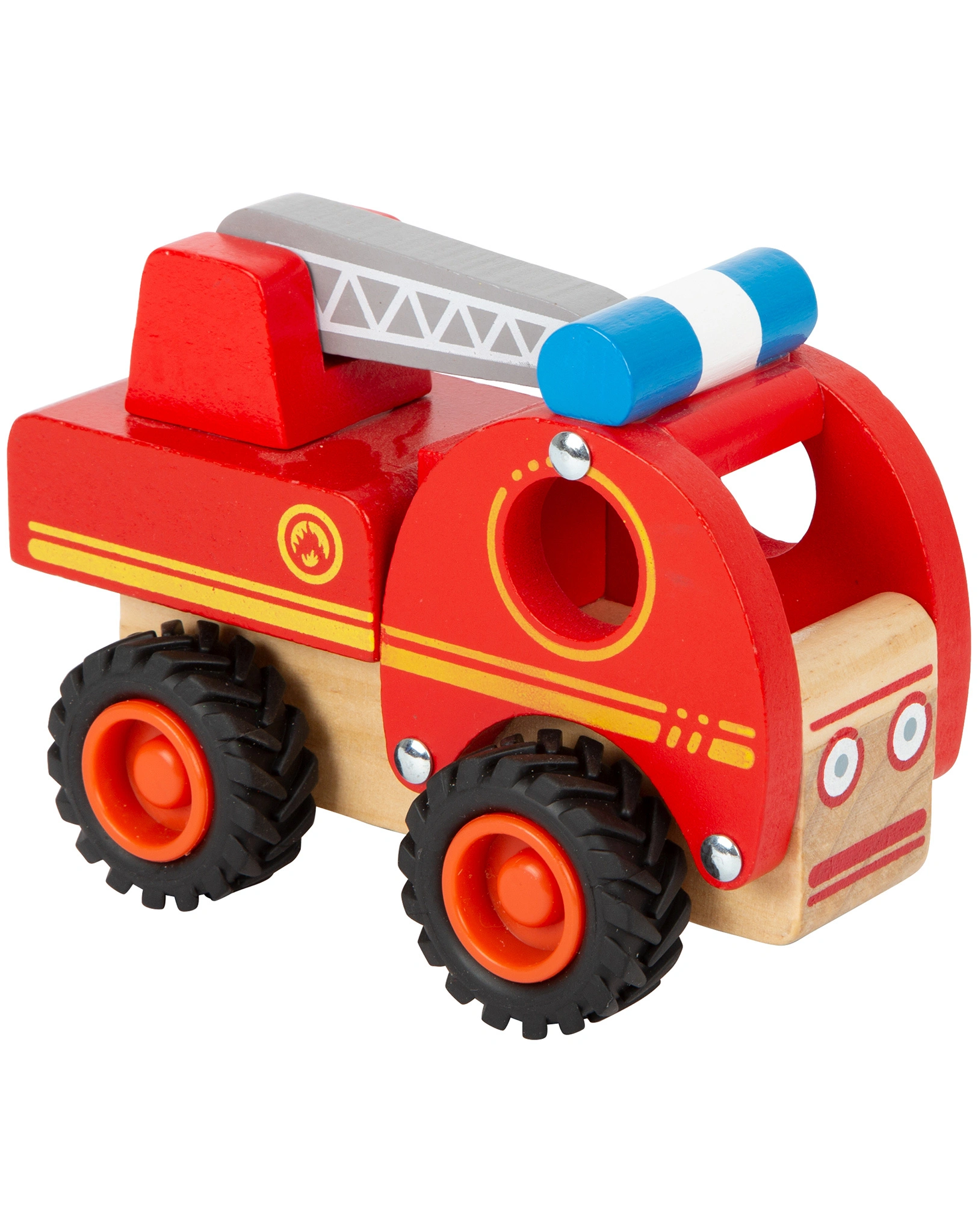Holzauto FEUERWEHR in rot