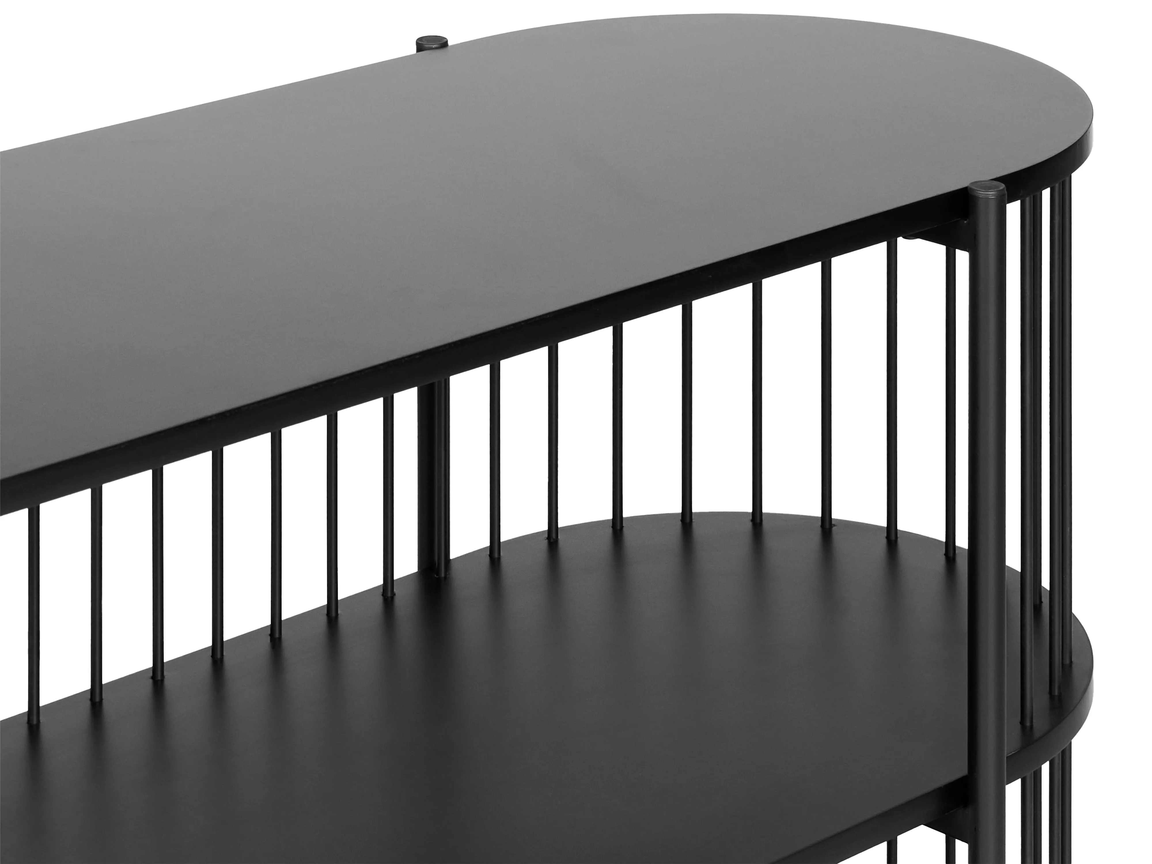 Opbergkast met 2 planken BIRSON 80 cm Zwart