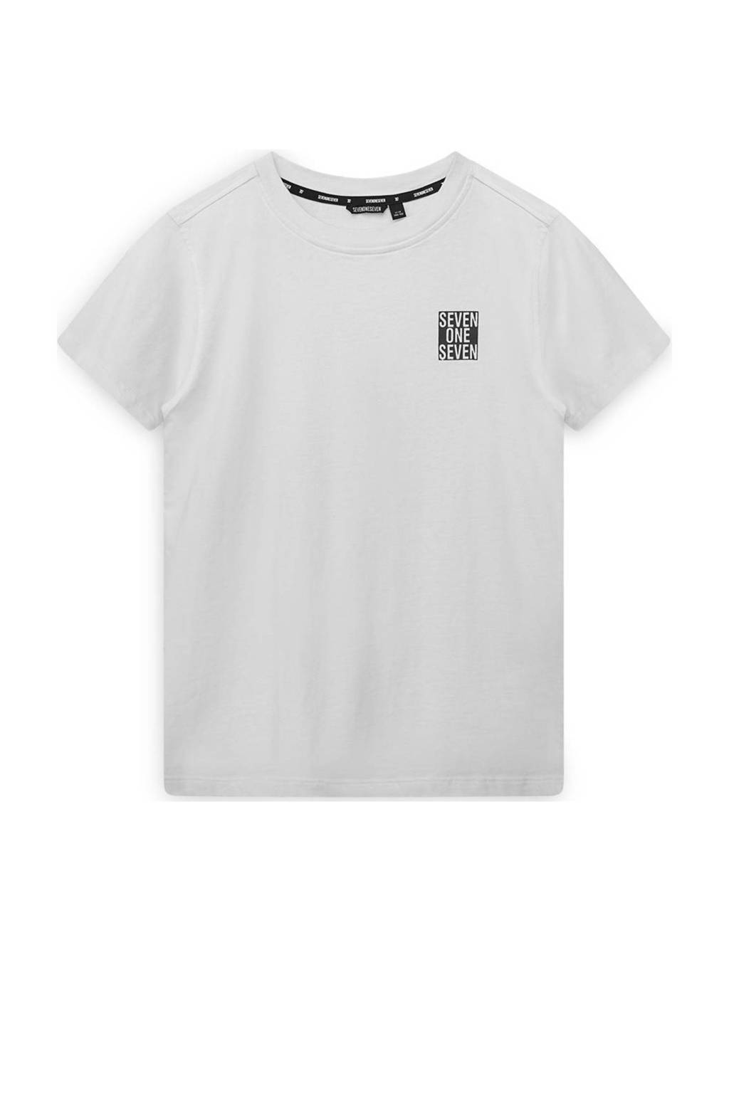 SEVENONESEVEN T-shirt met printopdruk wit