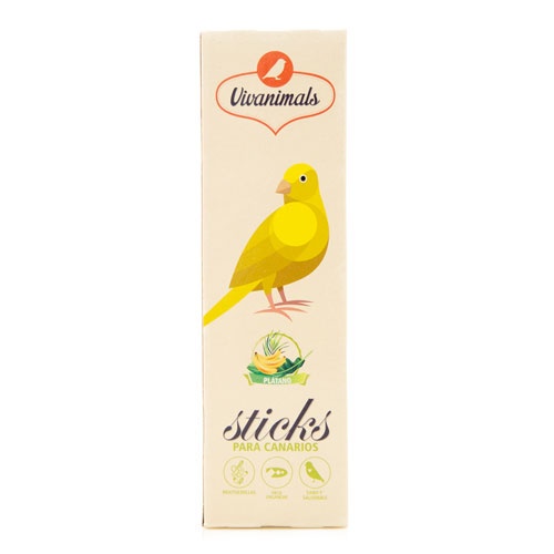 Palitos de banana Vivanimals para canários