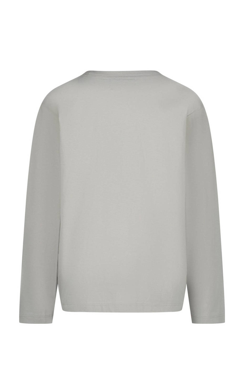 Vingino longsleeve Jean met printopdruk grijs