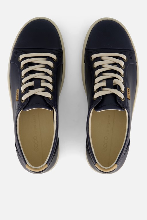 Ecco Soft 7 W Sneakers blauw Leer