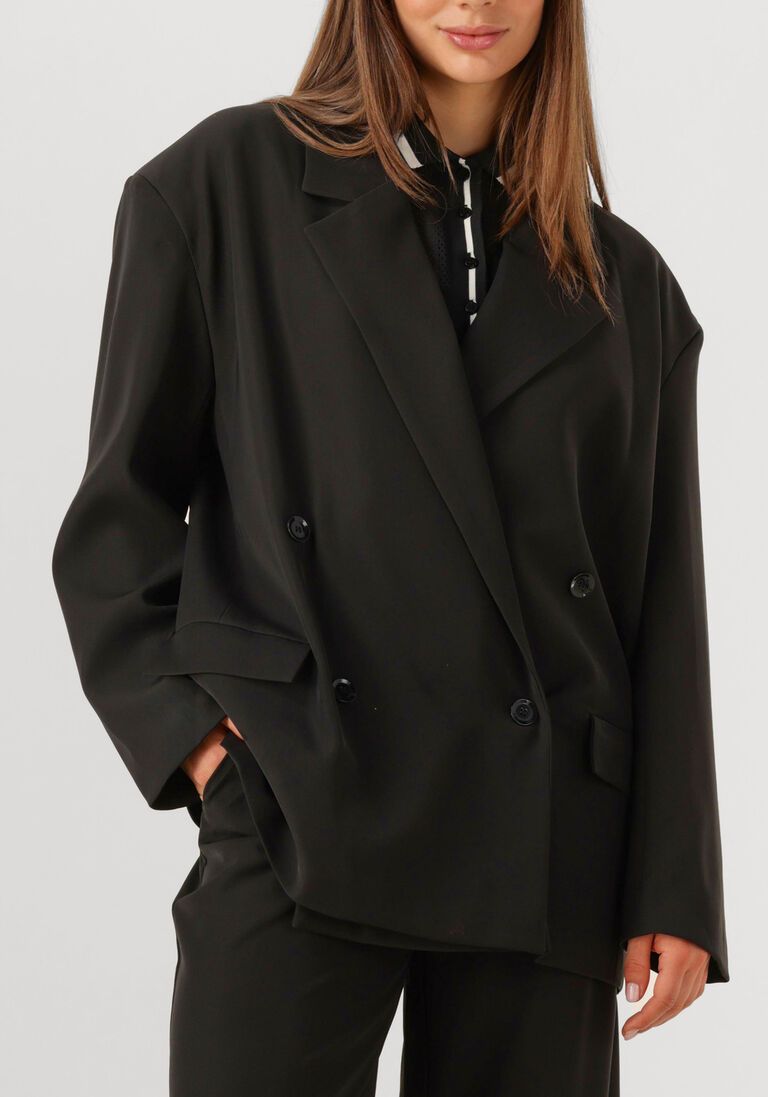 zwarte alix the label blazer ladies woven double breasted blazer