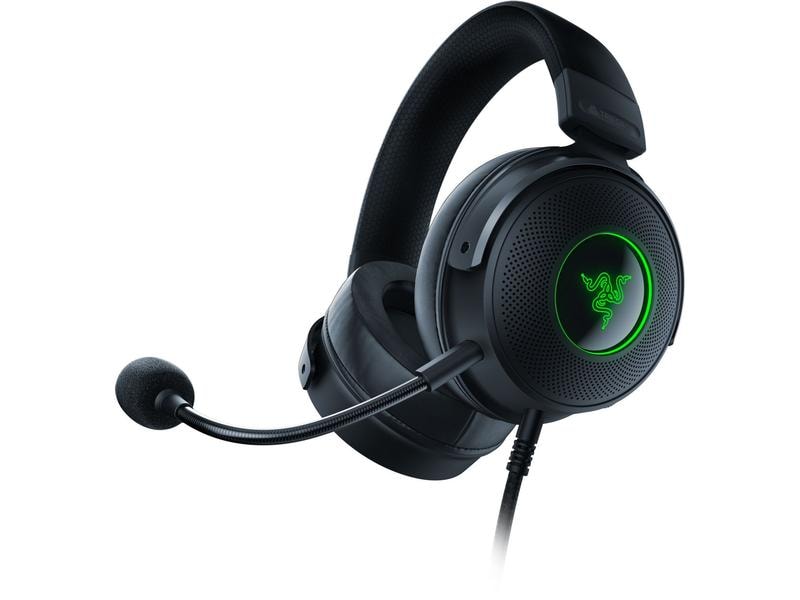 Razer Headset Kraken V3 Schwarz Kabelgebundenes Over-Ear Gaming Headset mit RGB-Beleuchtung