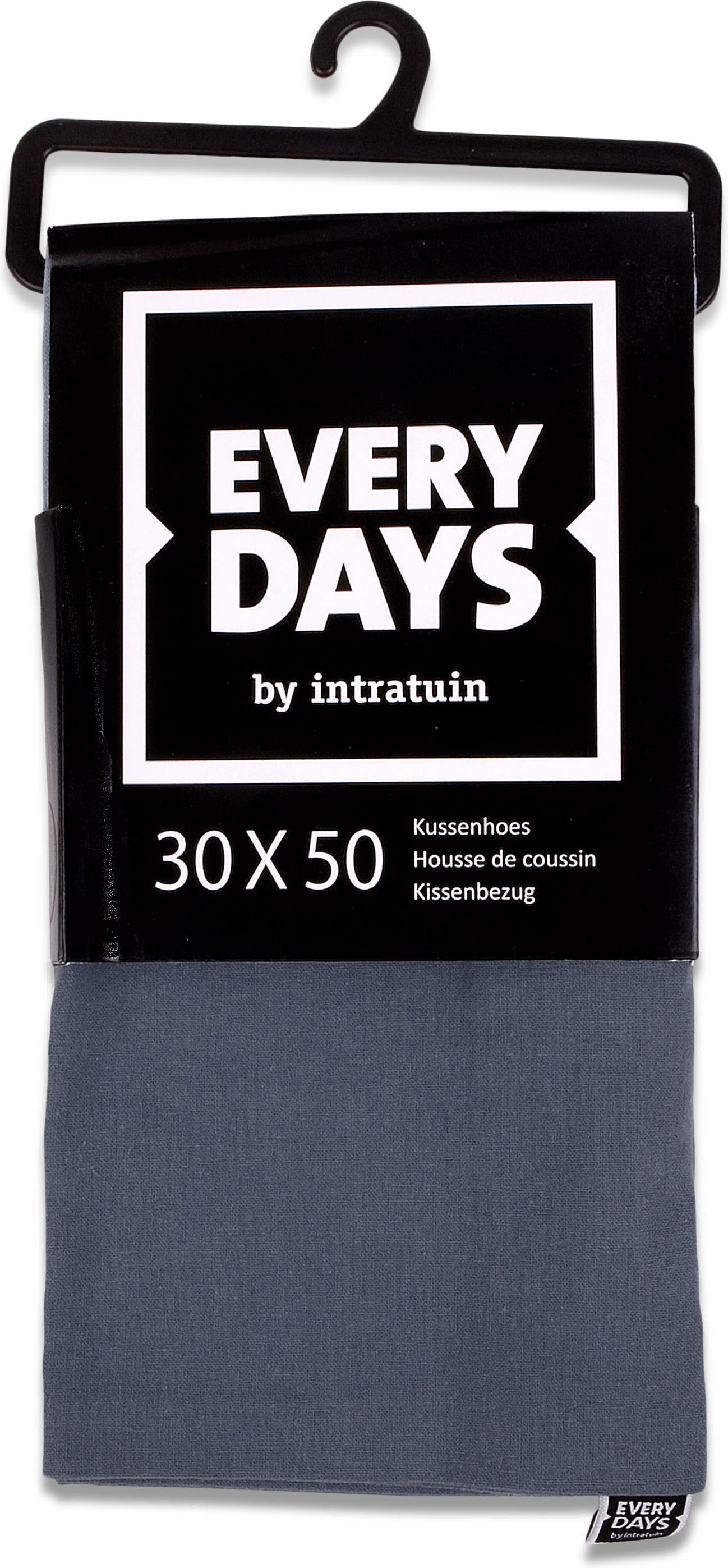 Everydays kussenhoes Katoen donker blauw 50 x 30 cm
