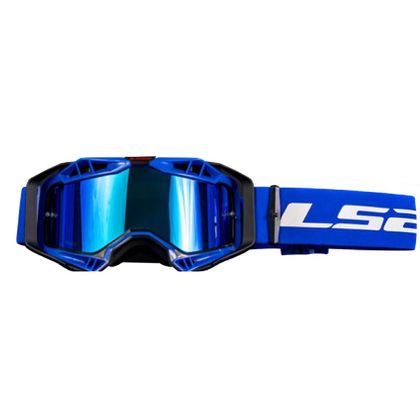 Masque cross LS2 AURA IRIDIUM VISOR 2024 - Bleu / Noir