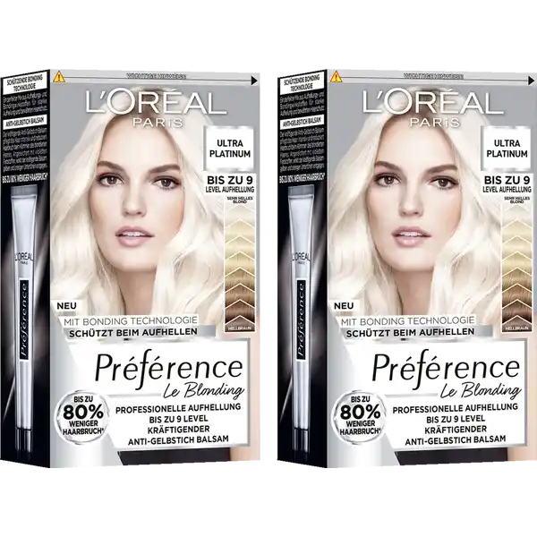 Professionelle Aufhellung Le Blonding 9L Ultra Platinum Doppelpack
