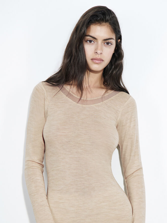 Femilet Juliana T-Shirt Long Sleeves Sand