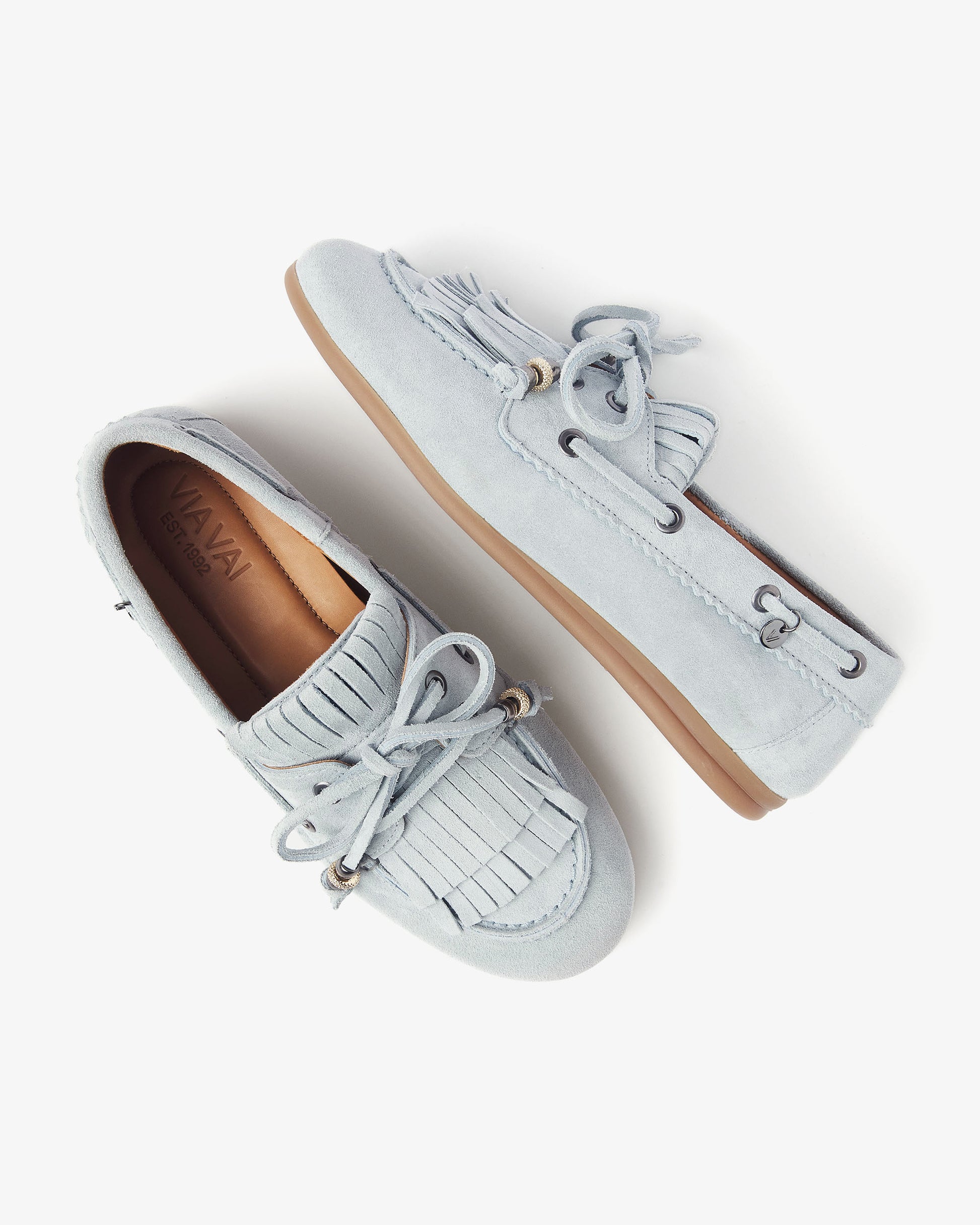 VIA VAI blauwe dames loafers June Loua