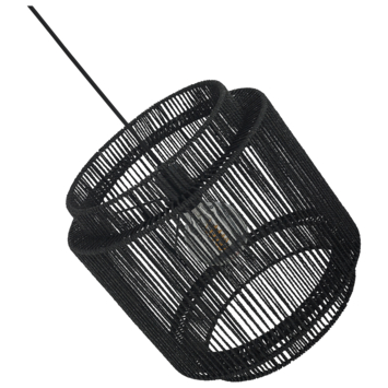 GAMMA hanglamp James XL zwart 35xØ35 cm