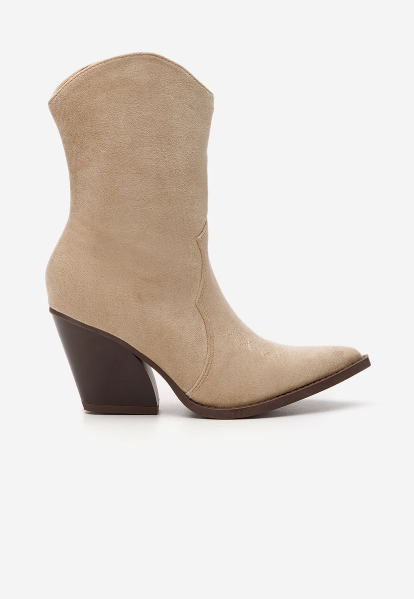 Santiag femme beige Sarisa