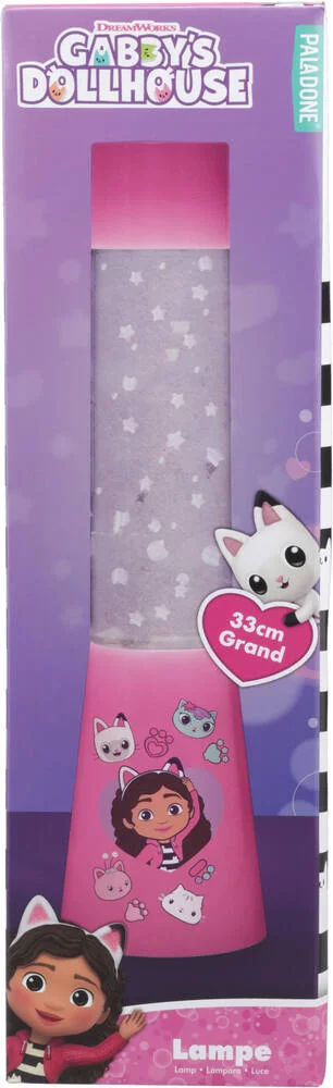 GABBY ET LA MAISON MAGIQUE - LAMPE GLITTER FLOW 33 CM