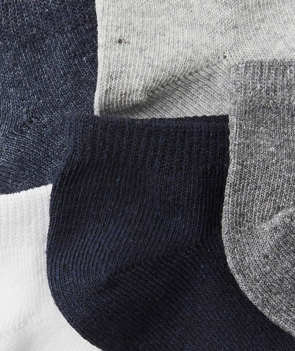 LES 5 PAIRES DE SOCQUETTES UNIES