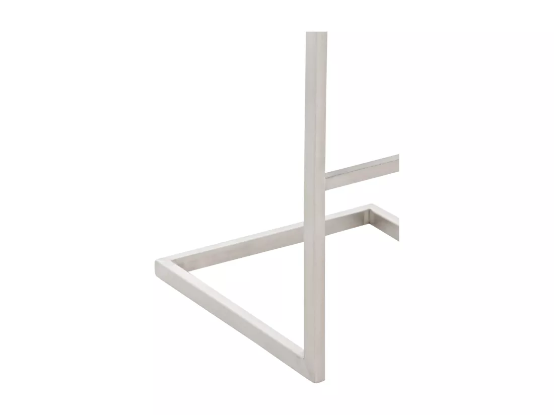 Lot de 2 Tabouret de bar - Similicuir - Marron - Paros