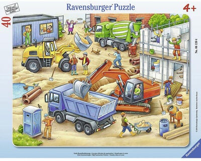 Ravensburger Puslespill Big Construction Vehicles 40 Brikker