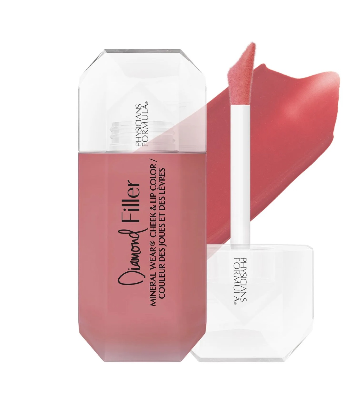 Physicians Formula - Tonalidade para lábios e bochechas Mineral Wear Diamond Filler - Radiant Pink