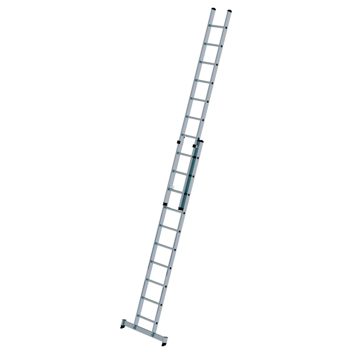 MUNK schuifladder met dwarsbalk, 2x9 sporten