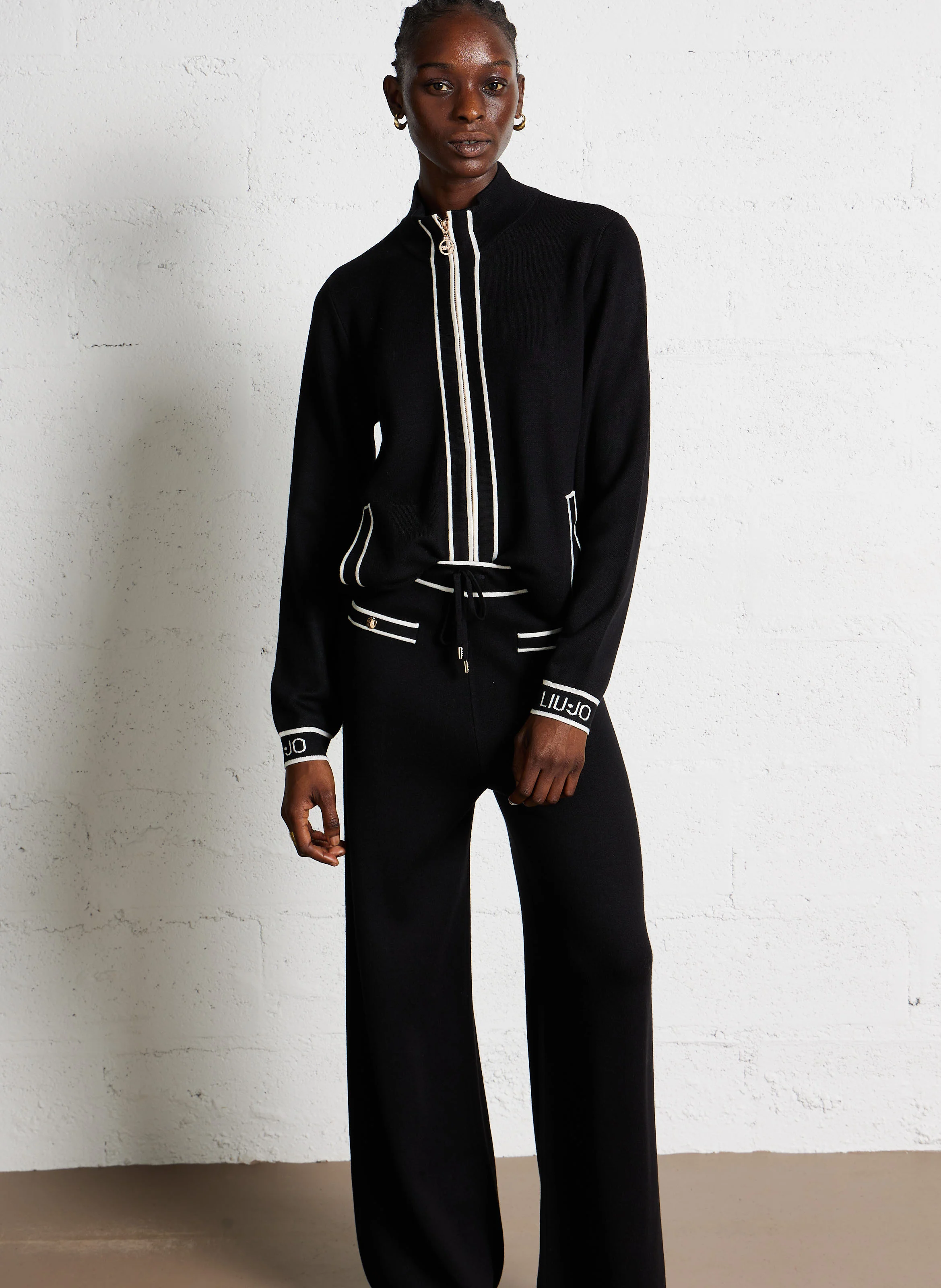 Pantalon large| Noir