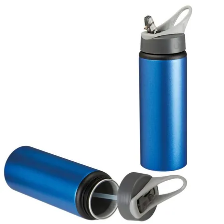 Easy Gifts Trinkflasche / aus Metall / Füllmenge: 600ml / Farbe: blau