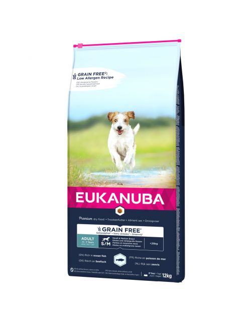Eukanuba Adult Small Medium Grain Free Zeevis - Hondenvoer