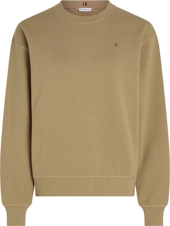 Tommy Hilfiger REG FLAG ON CHEST SWTSHRT Safari canvas