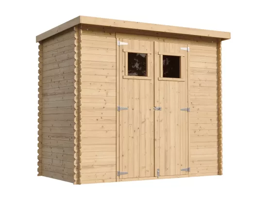 TIMBELA M310 Abri de jardin en bois - l239xL142xH200cm/2.63 m2