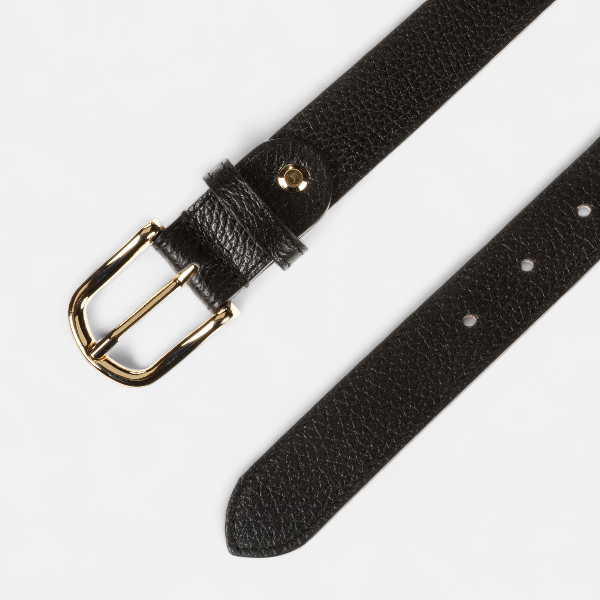 Ceinture en cuir noir