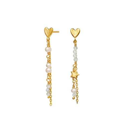 Maanesten Silma Øreringe, Gold Plated
