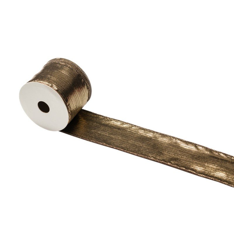 Goud Zwarte Lint 6,3Cm 3m