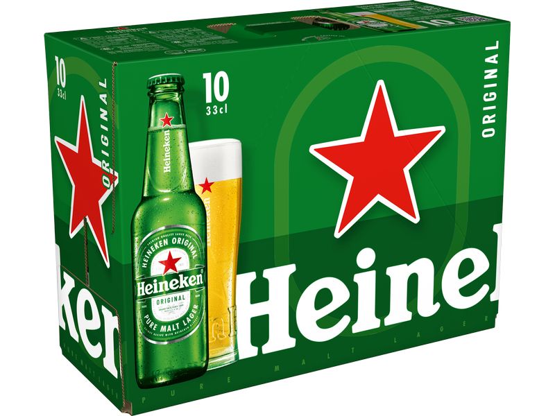 Heineken Bier 10 x 0.33 l Helles Lagerbier