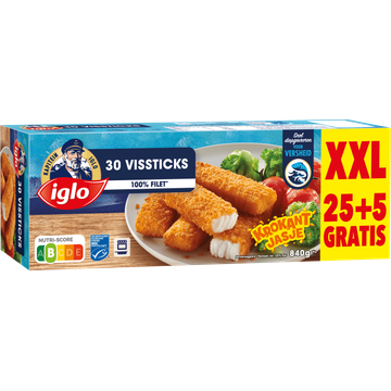 Iglo Vissticks XXL 25+5 Gratis 840 g