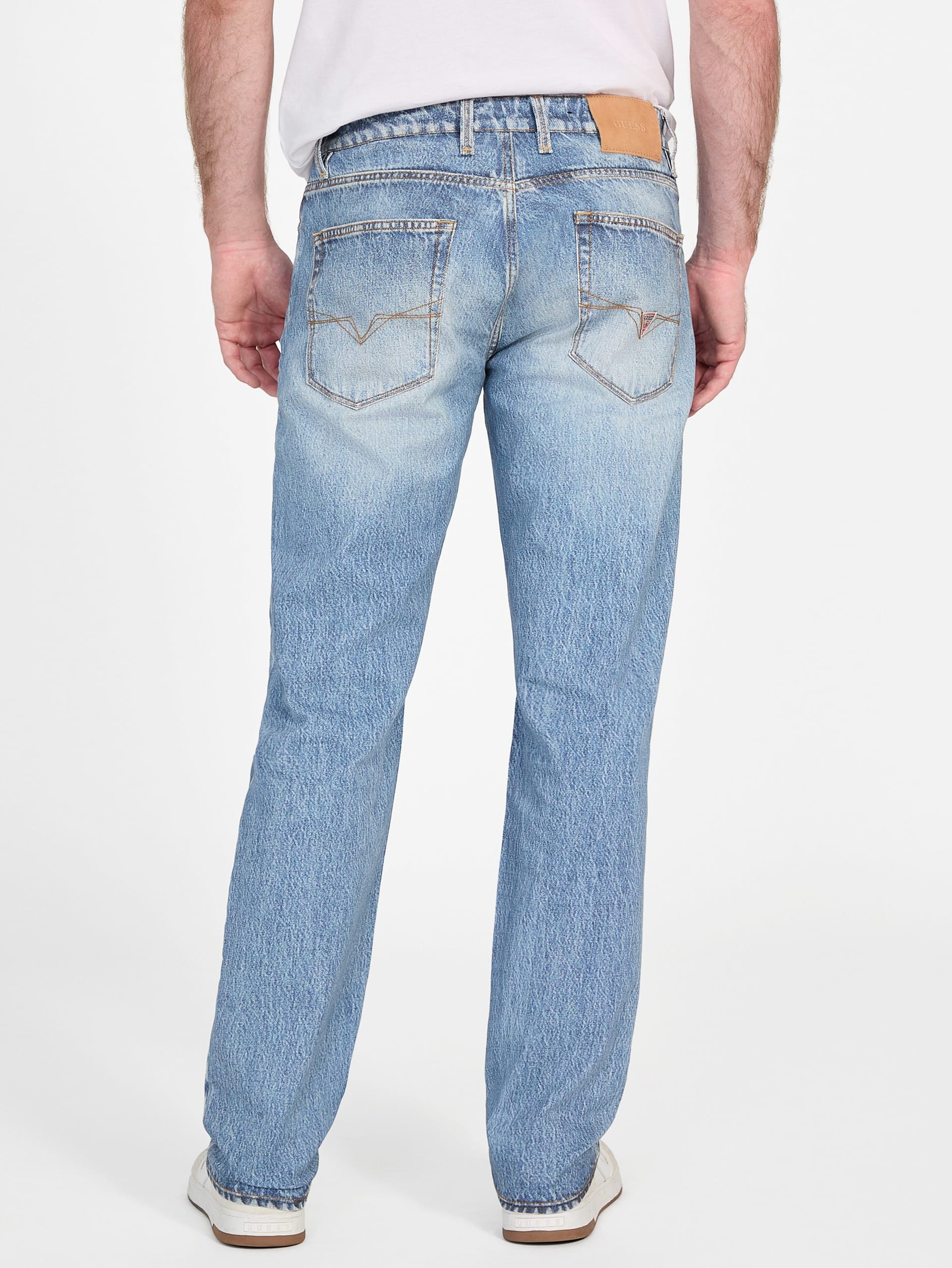 Calça jeans reta slim fit da Eco Angels