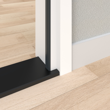 Handson tochtstrip opbouw met rubber kraal antraciet 231,5 cm