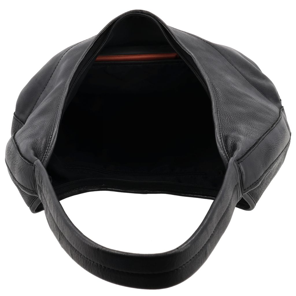 Hide & Stitches Paint Rock Schoudertas Halve Maan Zwart