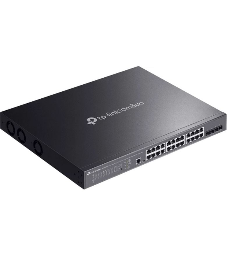TP-Link SG3428XMPP 24 Port Omada 24-Port Gigabit and 4-Port 10GE SFP  L2  Managed Switch mit 16-Port PoE  & 8-Port PoE