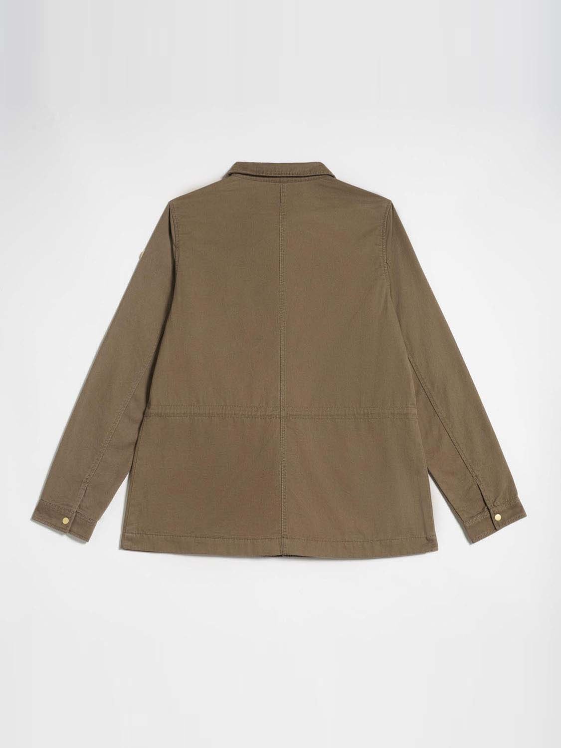 Veste Saharienne Femme Coton Biologique Kaki