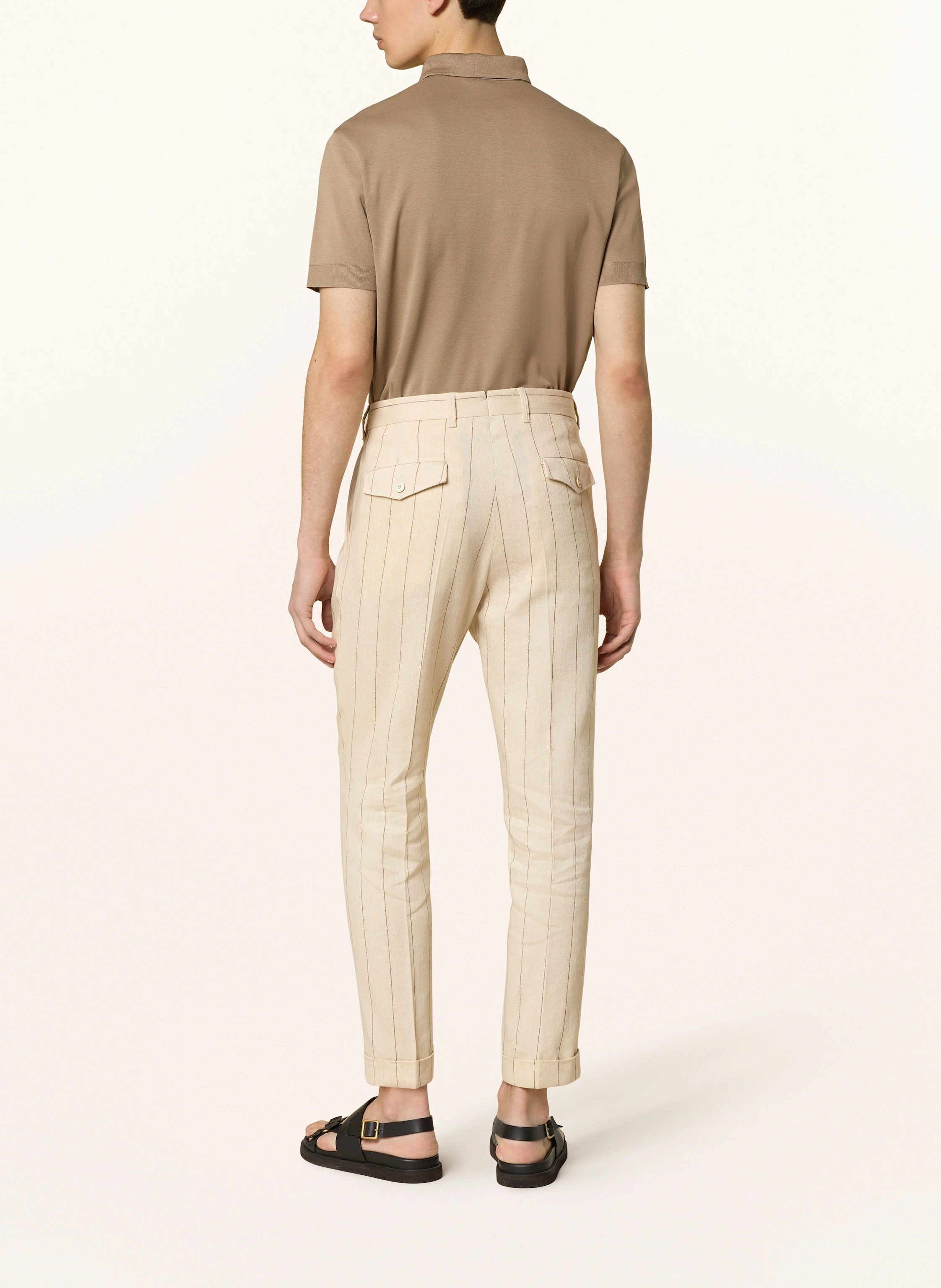 windsor. Anzughose SAPO Extra Slim Fit mit Leinen