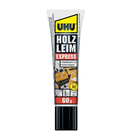 UHU 45730 Holzleim EXPRESS D2 60g Standtube ohne Lösungsmittel
